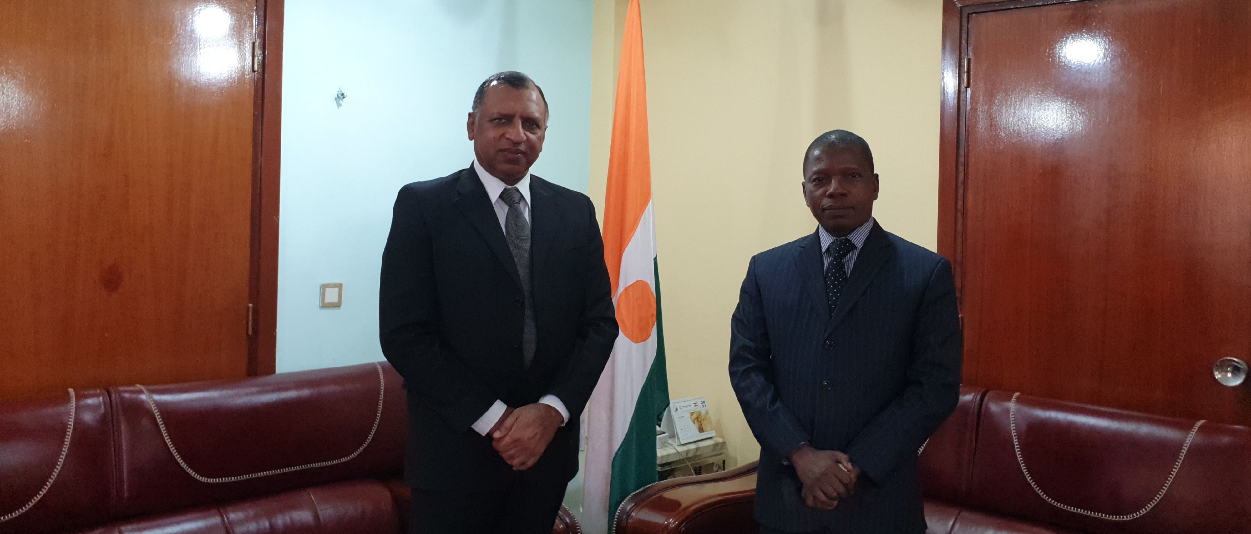  Ambassador Nair with the Minister of Planning of Niger, Dr. Rabiou Abdou