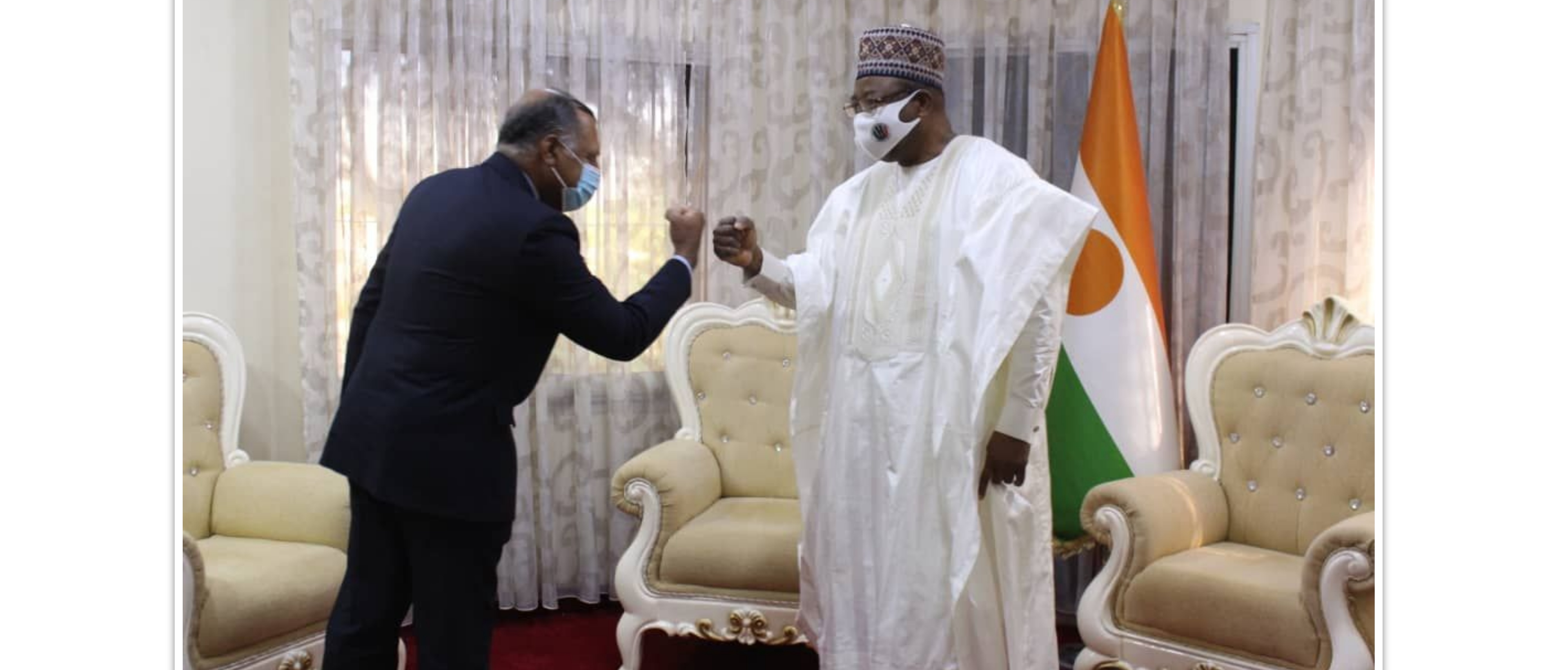  Ambassador Nair with Prime Minister of Niger, Mr. Ouhoumoudou Mahamadou